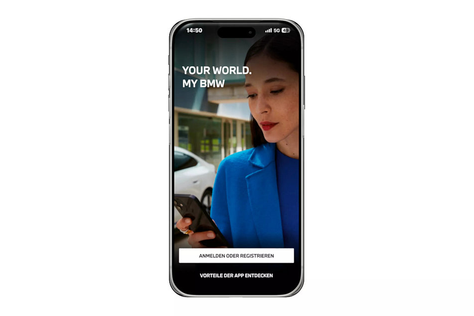 Anmeldemaske der App
